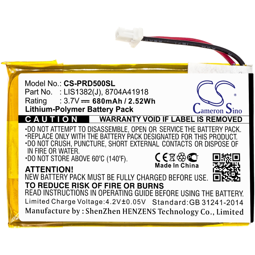 Ebook, eReader Batterij Sony CS-PRD500SL