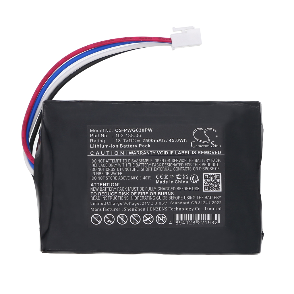 Batterij Vervangt 103.138.06