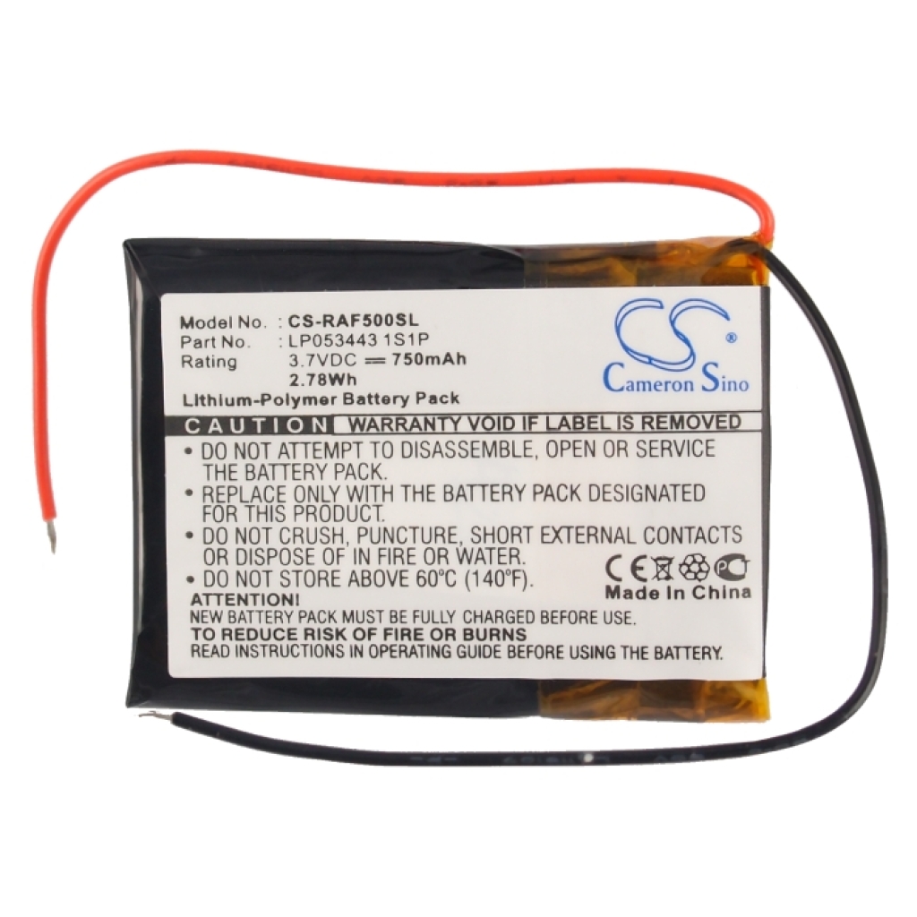 Batterijen GPS, Navigator Batterij CS-RAF500SL