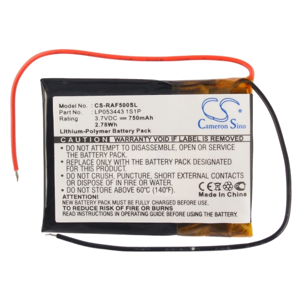 Batterijen GPS, Navigator Batterij CS-RAF500SL