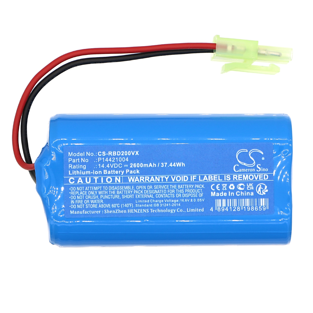 Batterijen voor stofzuigers Sauber CS-RBD200VX