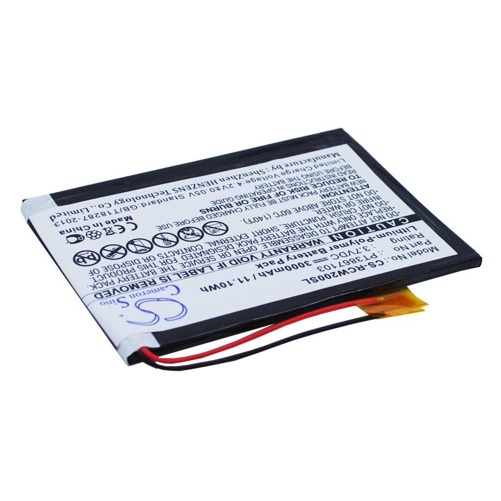 Compatibele batterijvervanging voor RCA PT3867103