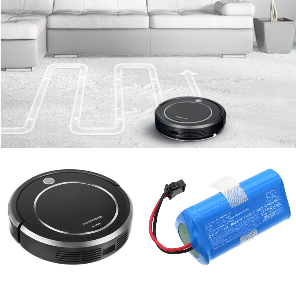 Batterijen voor stofzuigers Redmond CS-RDV100VX