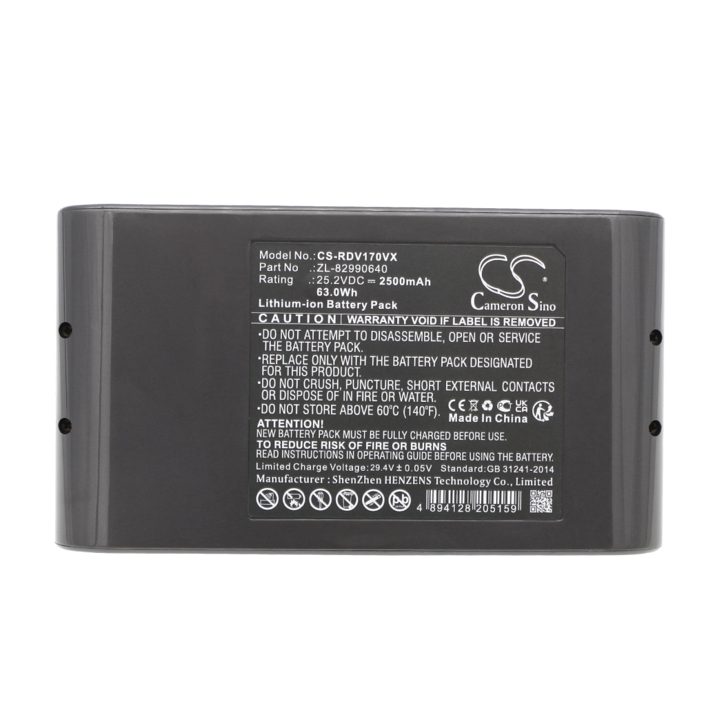 Batterijen voor stofzuigers Redroad CS-RDV170VX