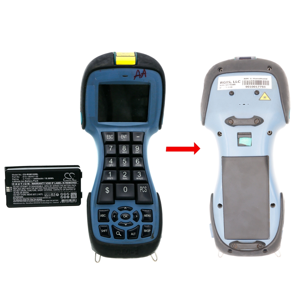 Batterij barcode, scanner Rgis CS-RGM100BL