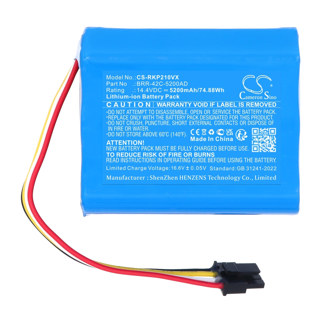 Batterijen voor stofzuigers Roborock CS-RKP210VX