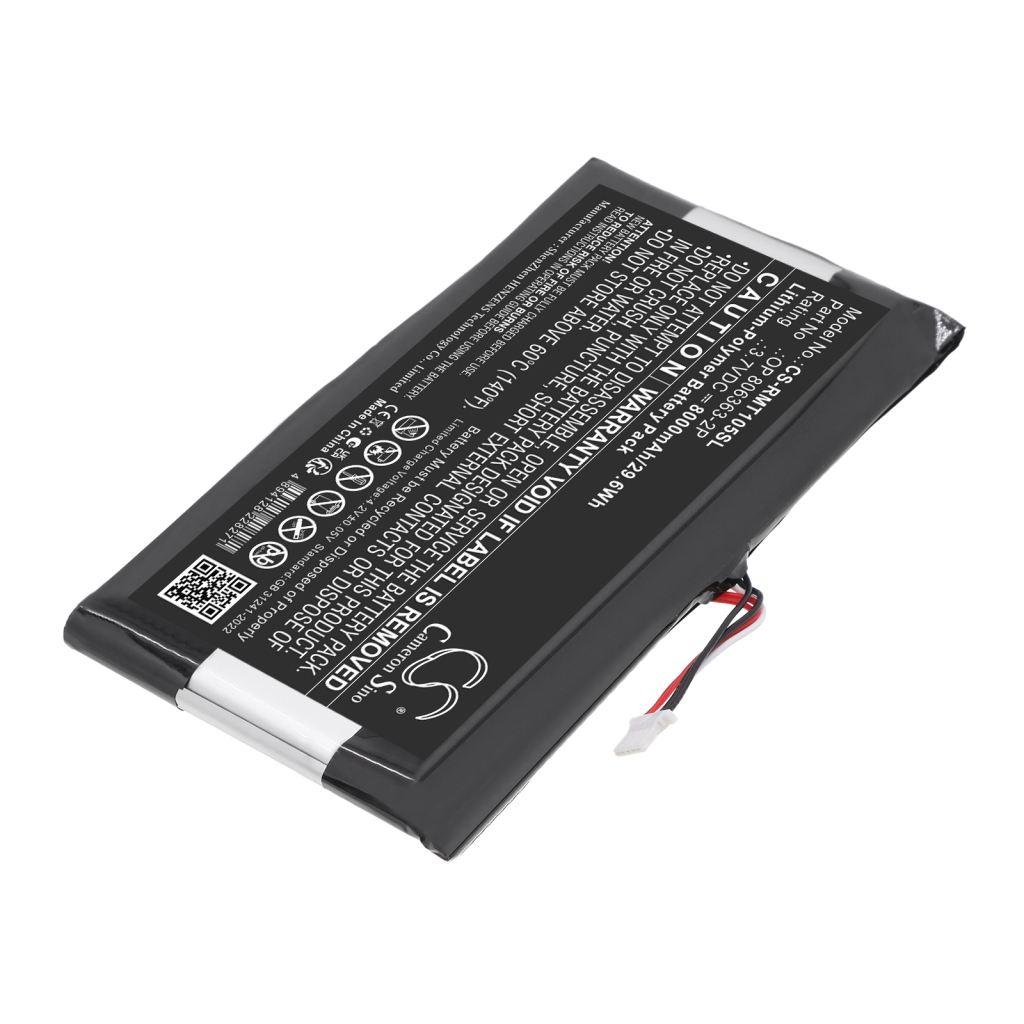 Batteries compatible with RAND McNally TND-1050 TND-1050 CS-RMT105SL
