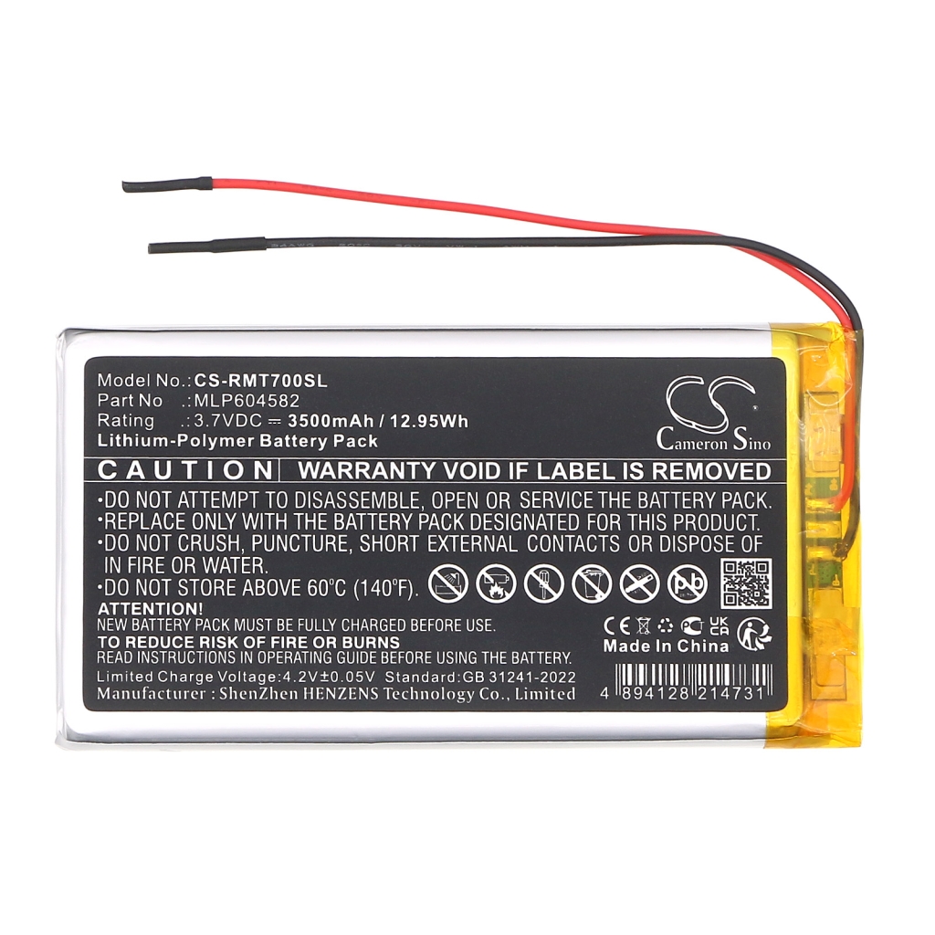 GPS, Navigator Batterij Rand mcnally CS-RMT700SL