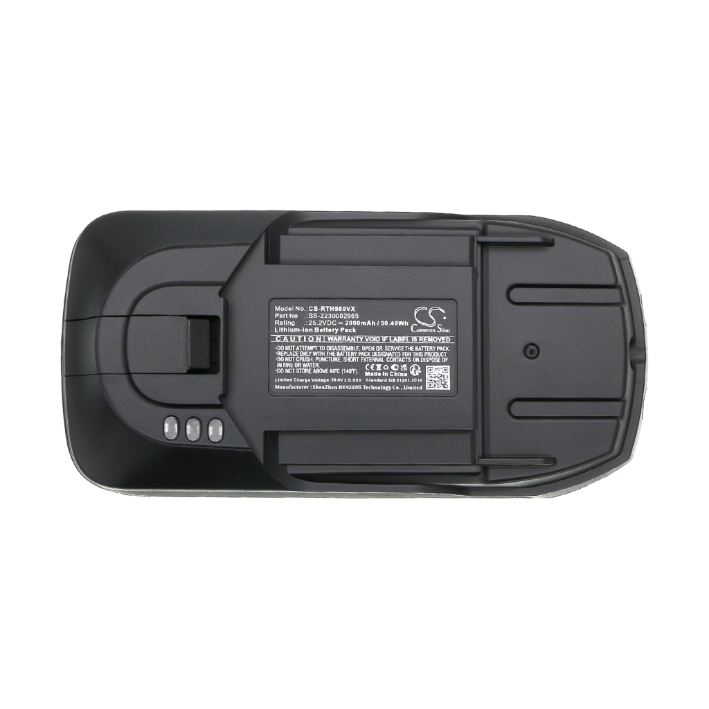 Battery compatible with Rowenta Tefal Obh nordica CS-RTH980VX