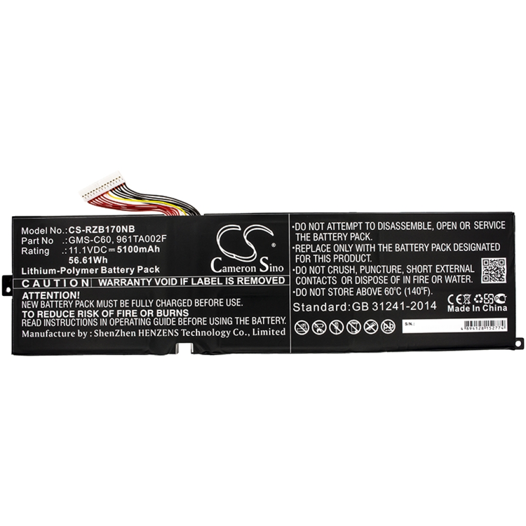 Batterijen Vervangt 961TA002F