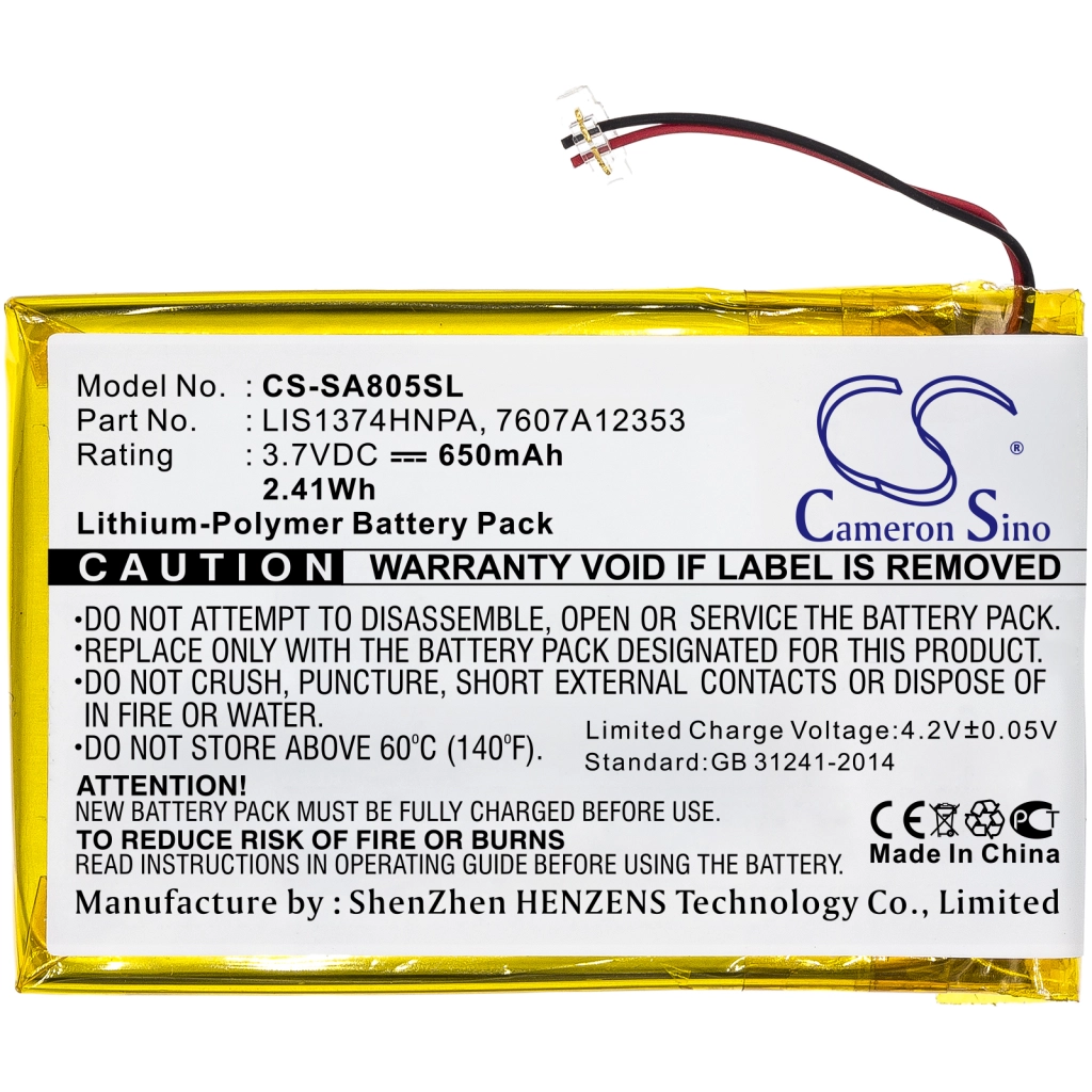 Batterijen Vervangt LIS1374HNPA