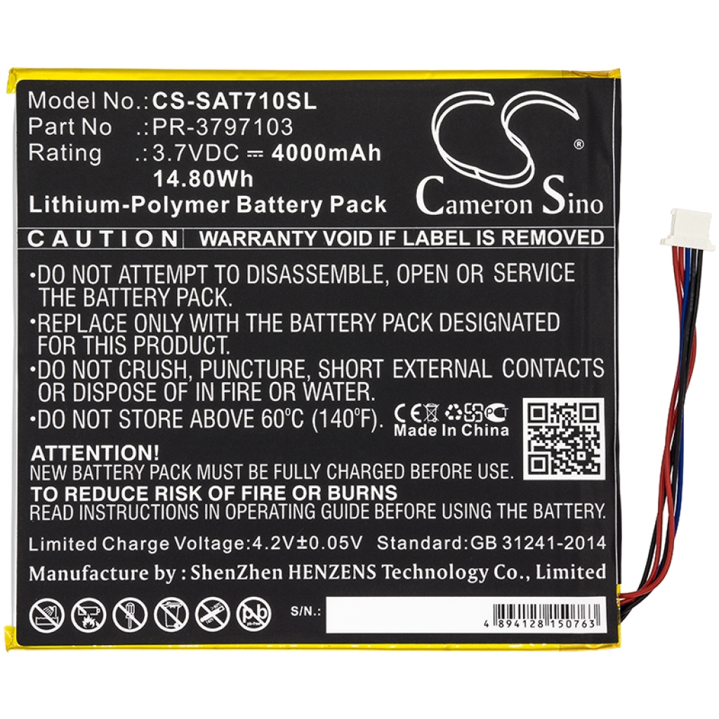 Tablet batterijen Insignia CS-SAT710SL