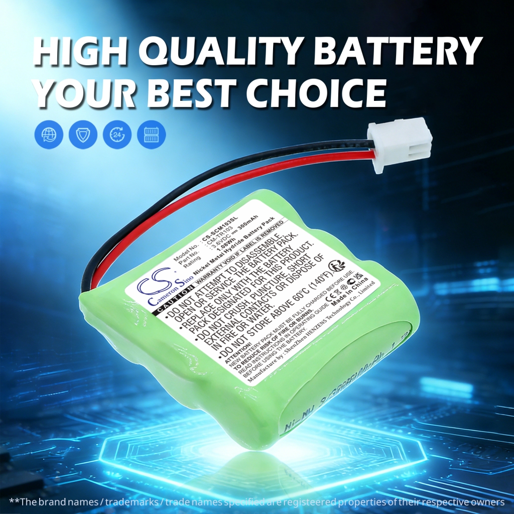 Battery compatible with Tri-Tronics CS-SCM103SL