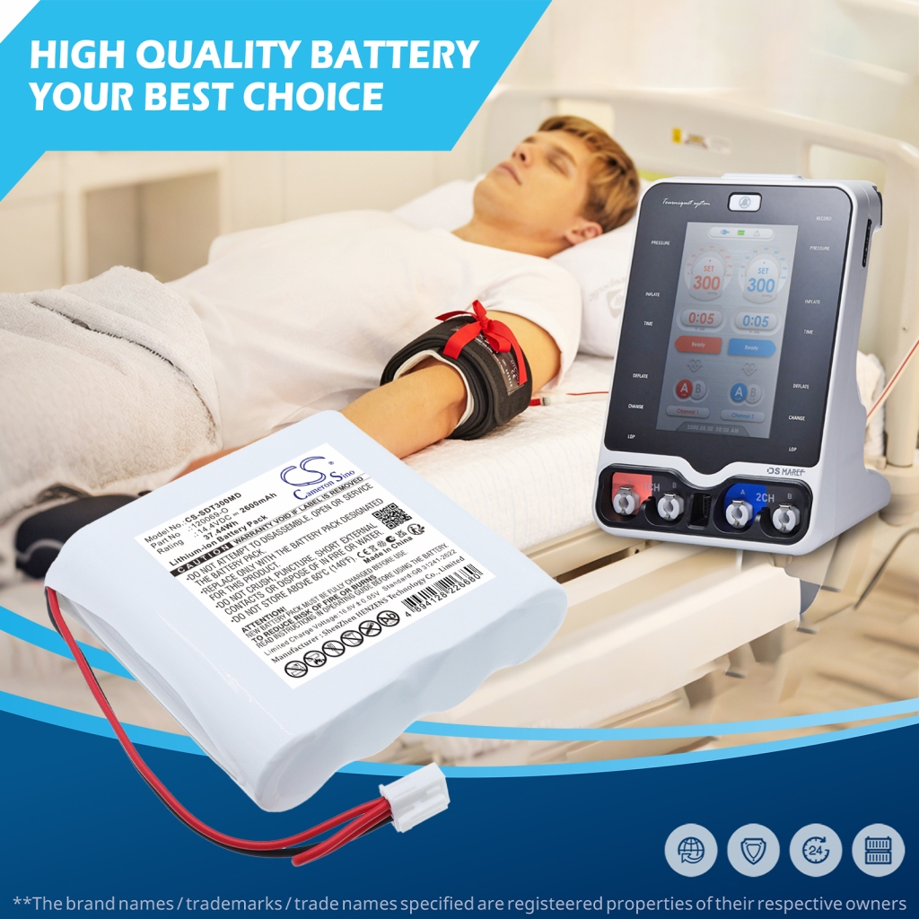 Battery compatible with Spengler CS-SDT300MD