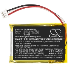 Compatible battery replacement for Sennheiser AHB702535PCT-01