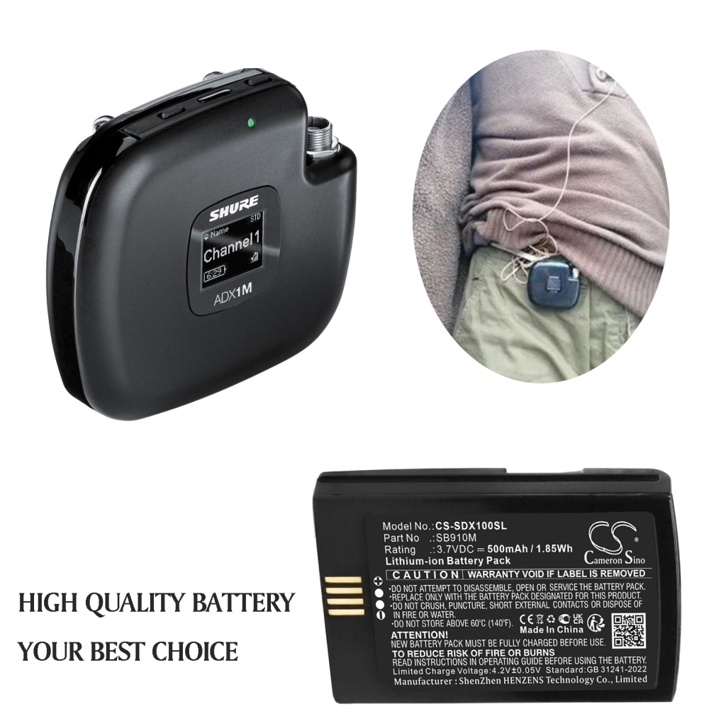 Batterijen Audio device batteries CS-SDX100SL