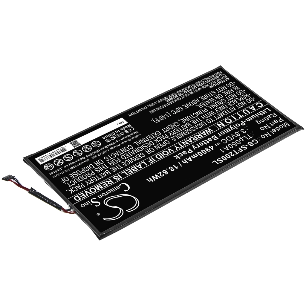 Compatibele batterijvervanging voor Safran TLP050A1
