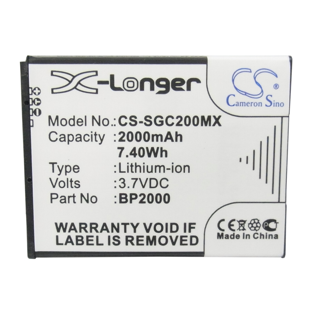 Battery compatible with Samsung CS-SGC200MX