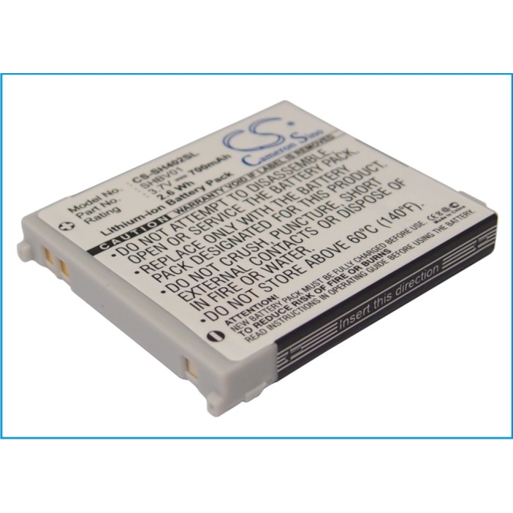 Compatibele batterijvervanging voor Sharp SHBV01
