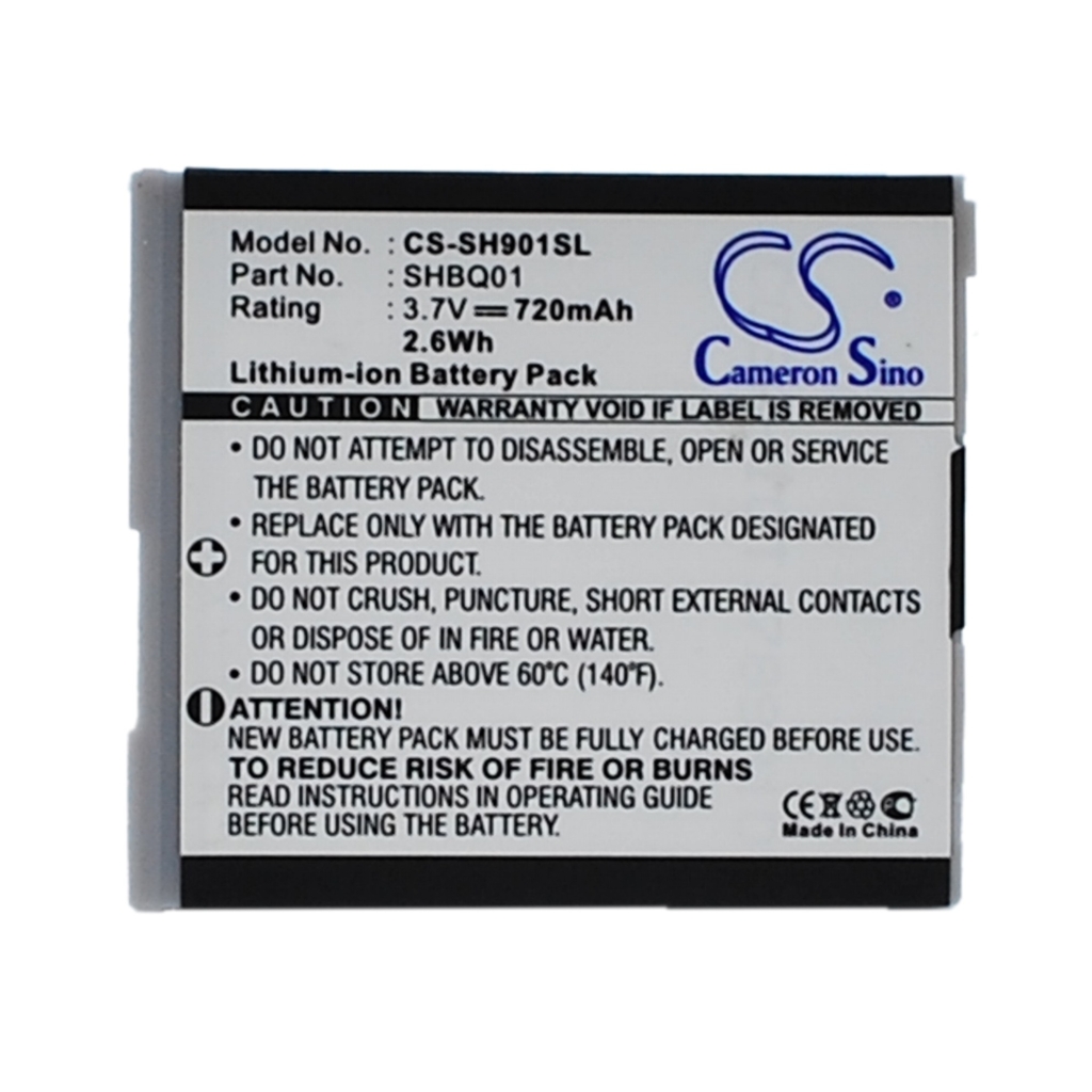 Compatibele batterijvervanging voor Sharp SHBQ01