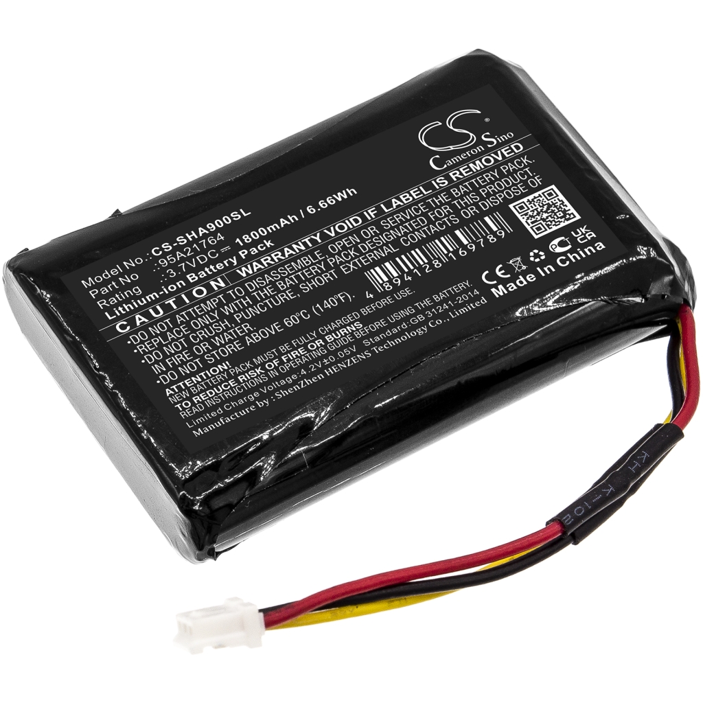 Compatibele batterijvervanging voor Shure 95A21764