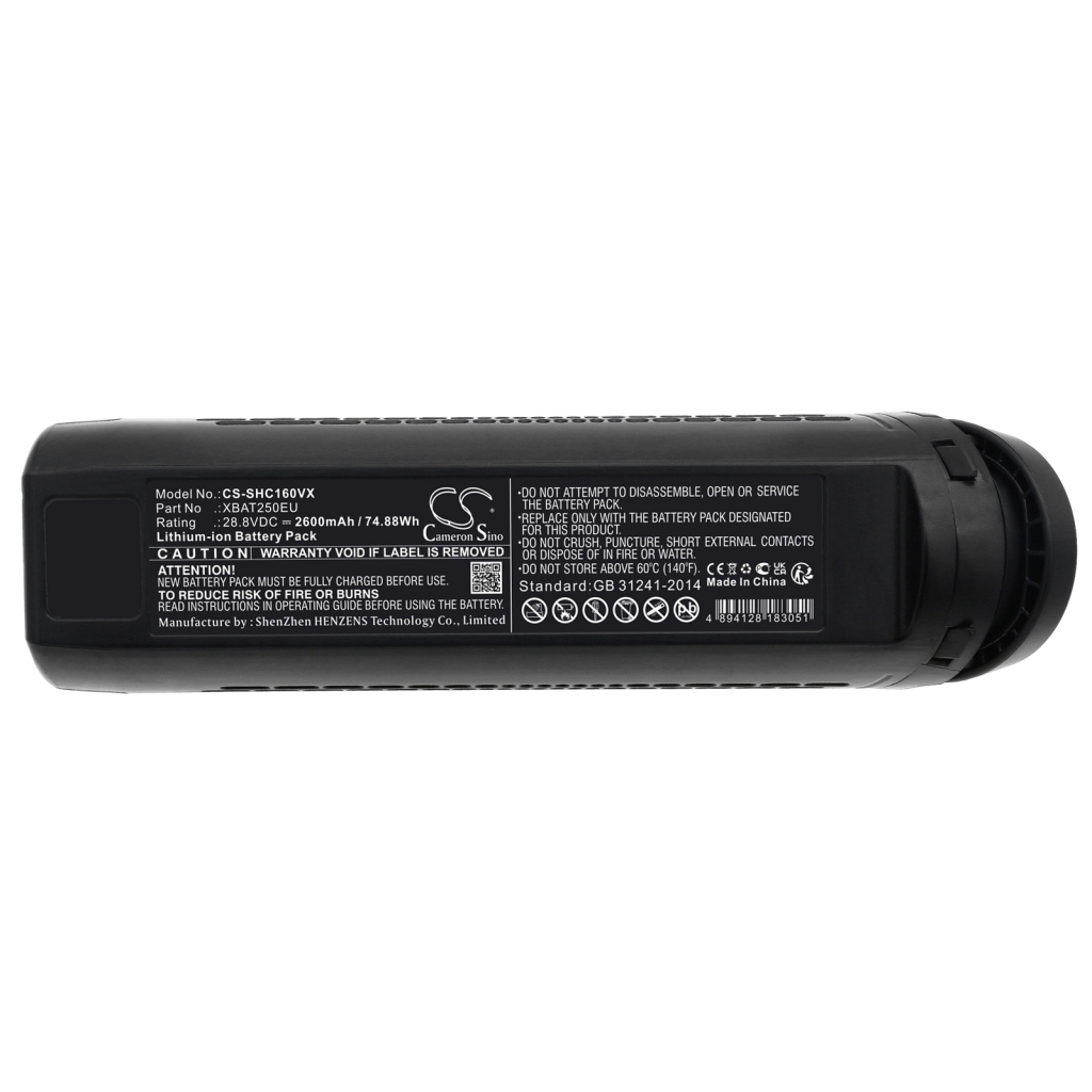 Batterijen voor stofzuigers Shark CS-SHC160VX