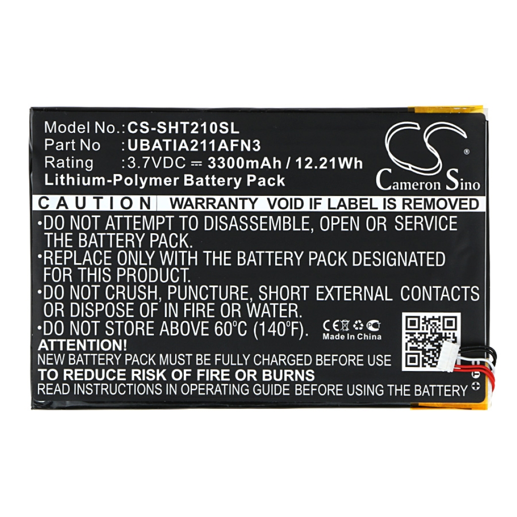 Compatibele batterijvervanging voor Sharp UBATIA211AFN3