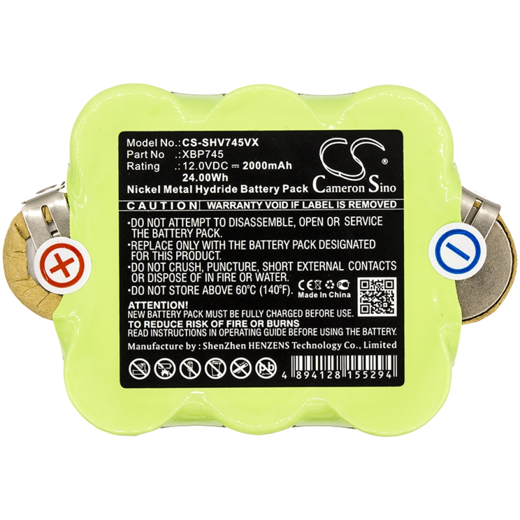 Compatibele batterijvervanging voor Shark XBP745