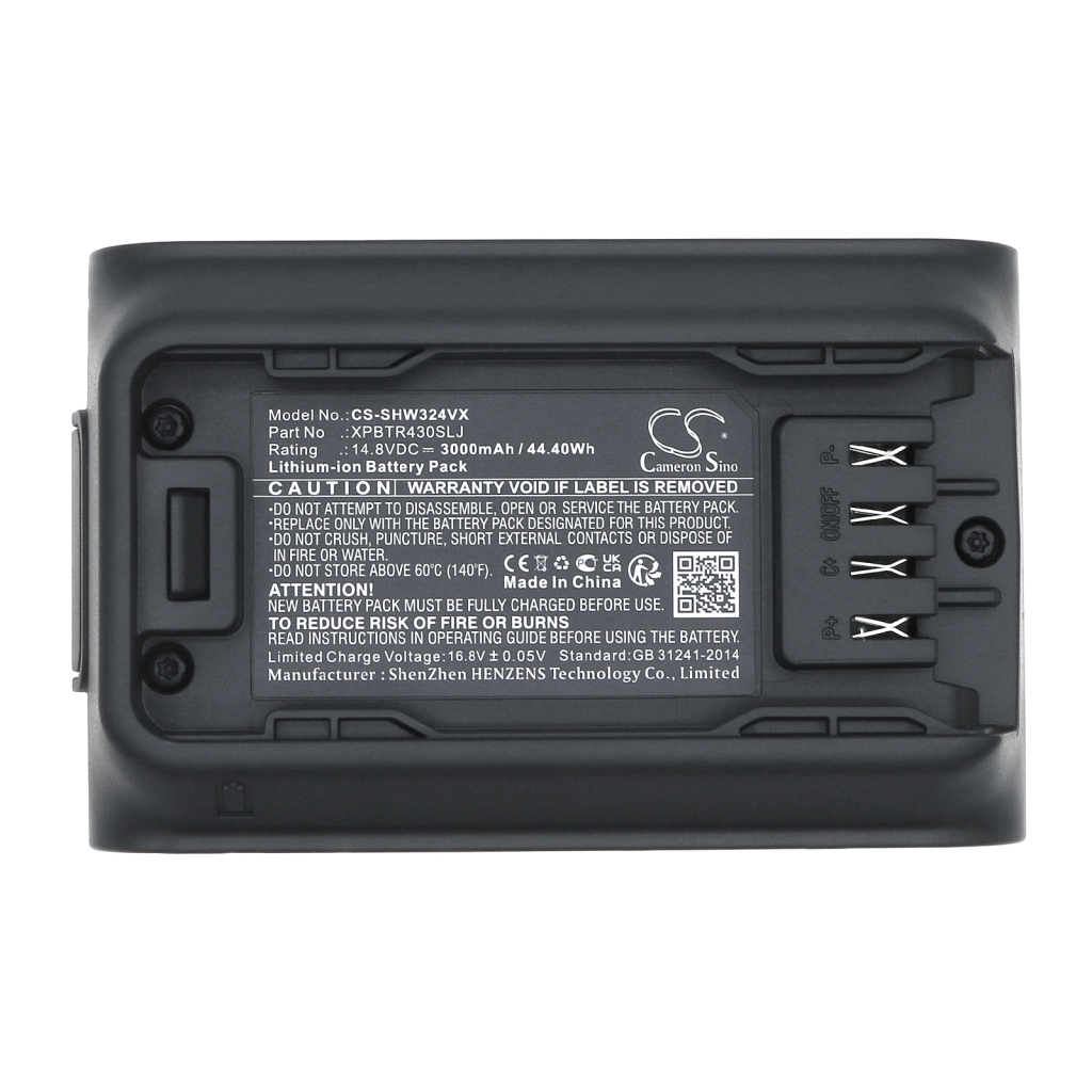 Compatibele batterijvervanging voor Shark XPBTR430SLJ