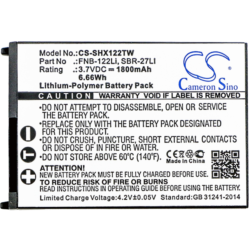 Batterijen Batterij voor tweerichtingsradio CS-SHX122TW