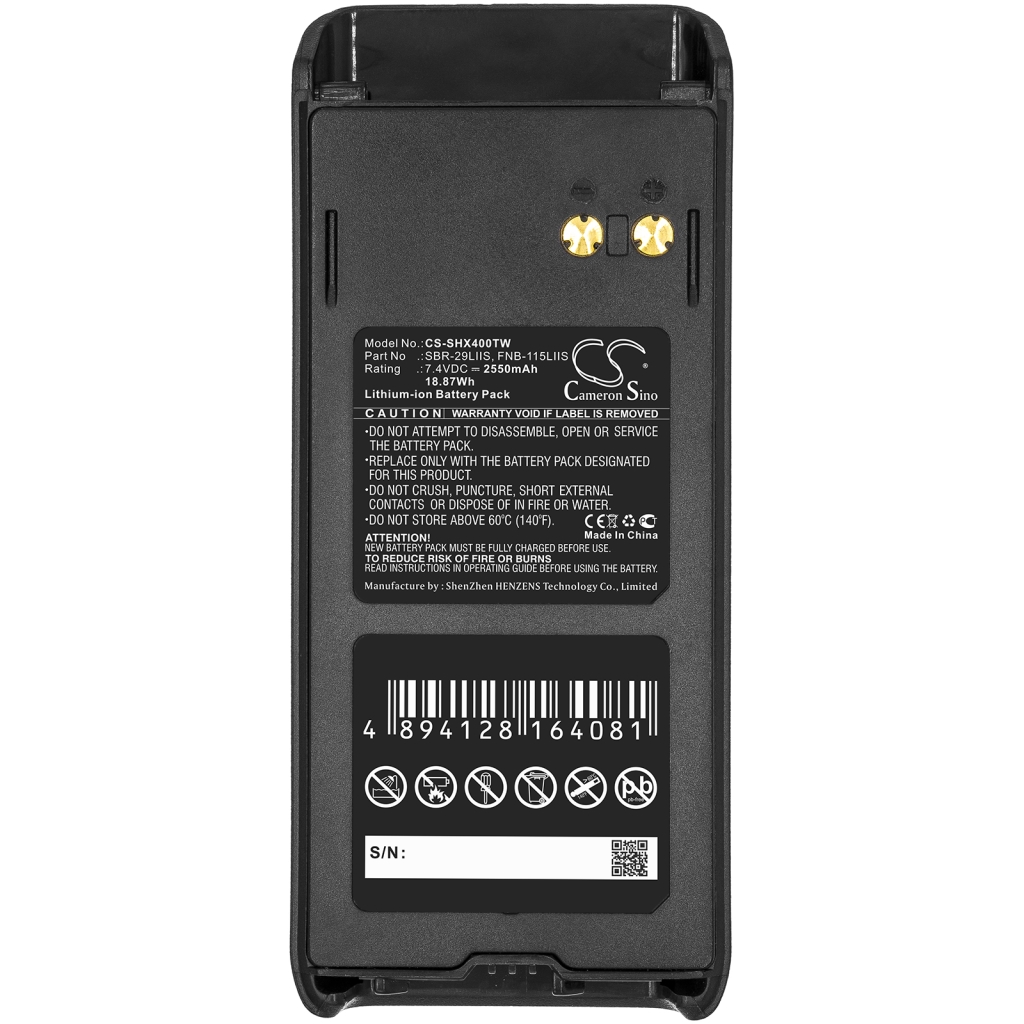 Batterijen Batterij voor tweerichtingsradio CS-SHX400TW