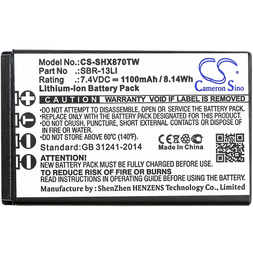 Batterijen Batterij voor tweerichtingsradio CS-SHX870TW