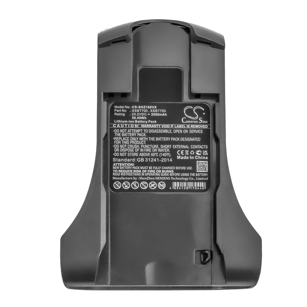 Batterijen voor stofzuigers Shark IZ202UKTDB
