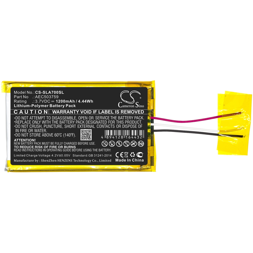 Compatibele batterijvervanging voor Steelseries AEC503759