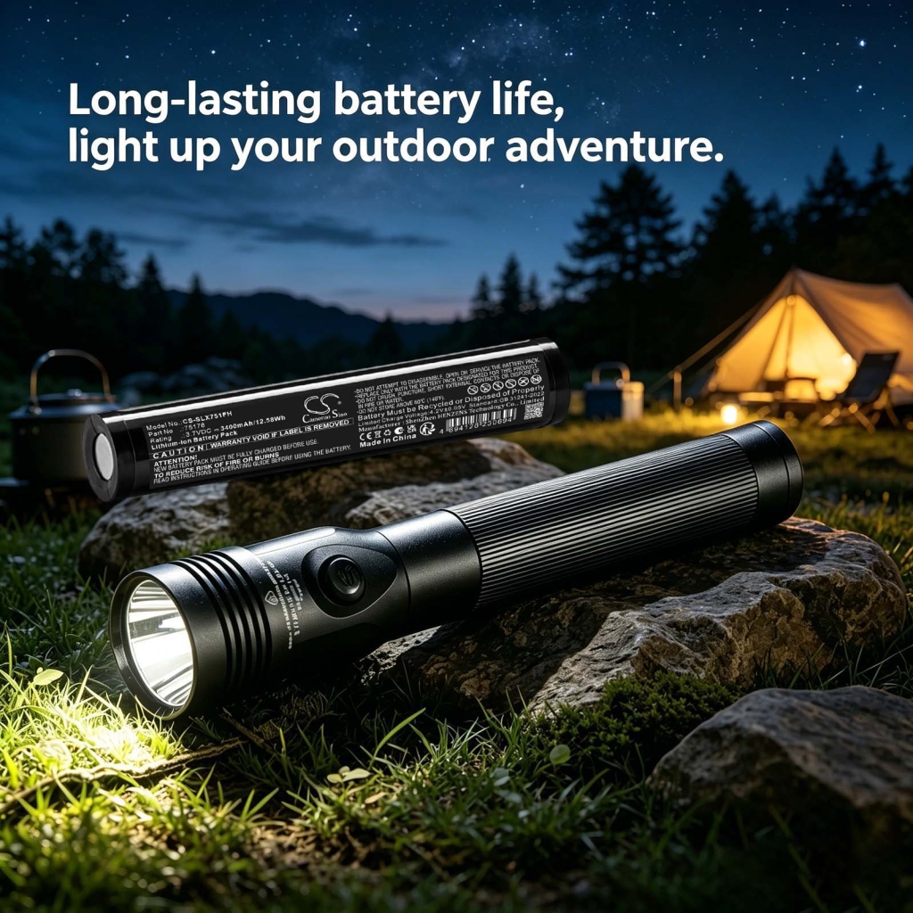 Battery compatible with Streamlight CS-SLX751FH