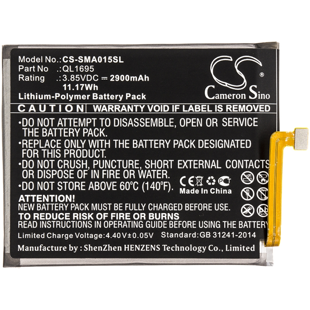 Compatibele batterijvervanging voor Samsung QL1695