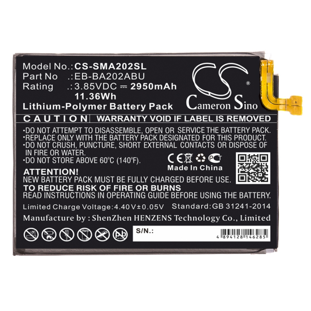Batterijen Batterij voor mobiele telefoon CS-SMA202SL