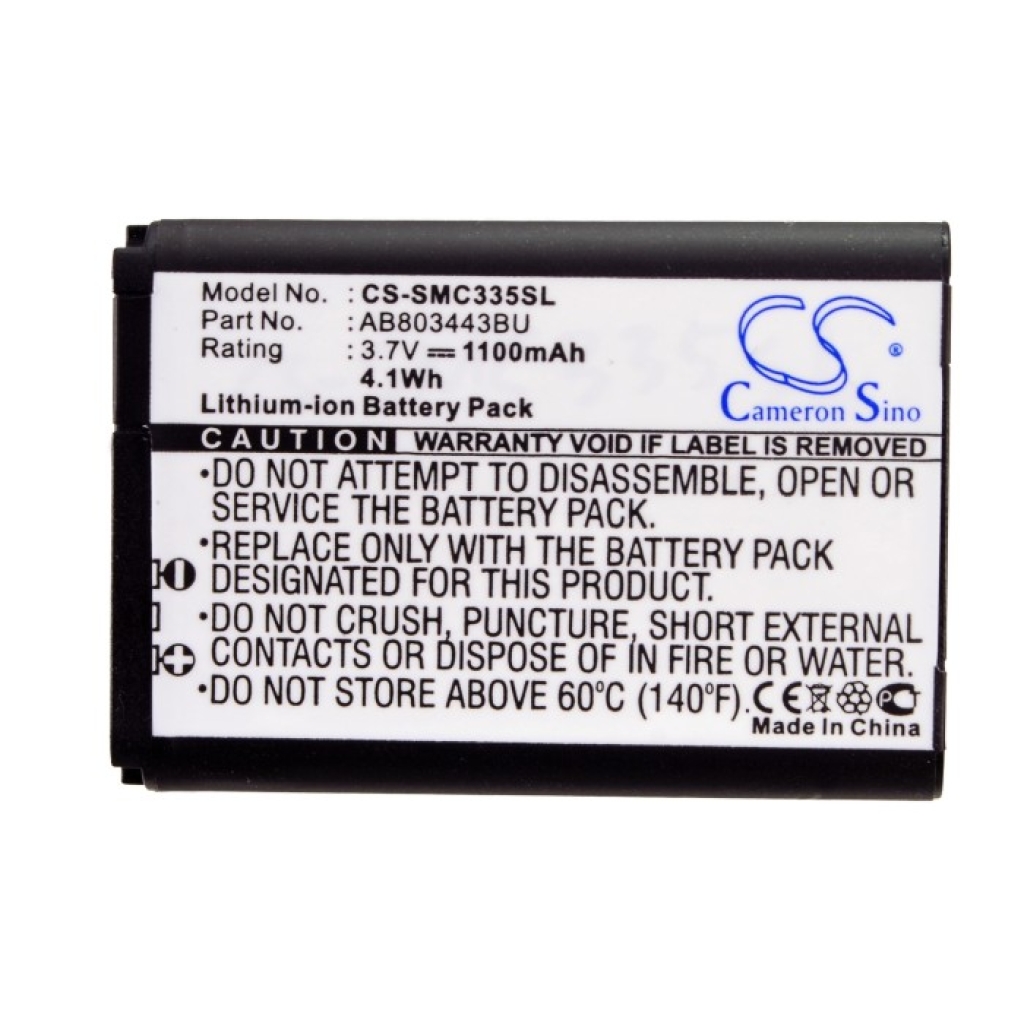 Compatibele batterijvervanging voor Samsung AB803443BU