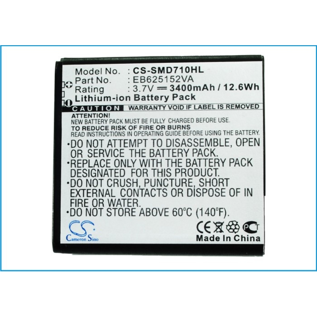 Battery compatible with Samsung Sprint CS-SMD710HL