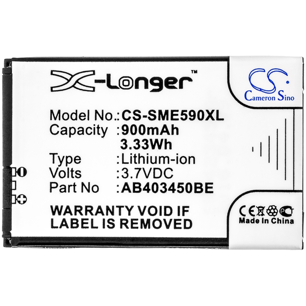 Battery compatible with Samsung CS-SME590XL