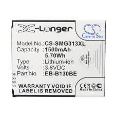 Compatible battery replacement for Samsung EB-B130BE,EB-BG313BBE,GH43-04256A