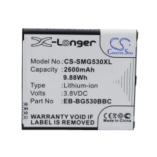 Compatibele batterijvervanging voor Samsung BG530CBU,EB-BG530BBC,EB-BG530BBE,EB-BG530BBU,EB-BG530CBB...