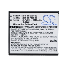 Compatibele batterijvervanging voor Samsung EB-BG720CBC,EB-BG720CBK