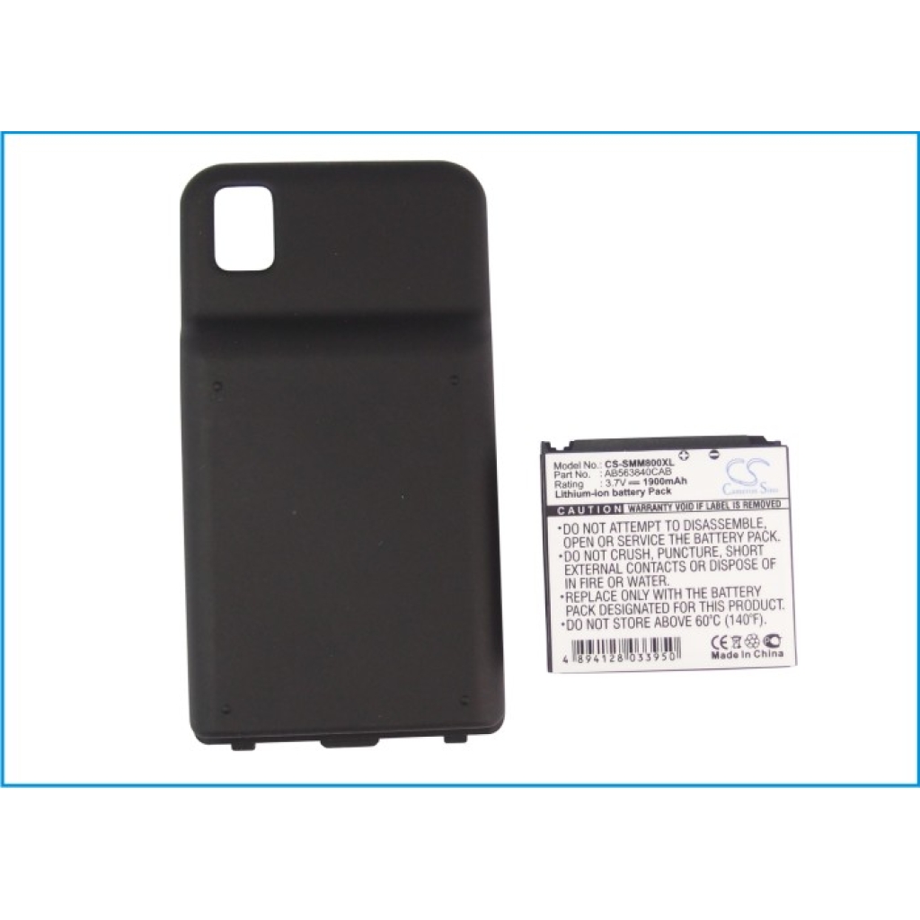 Battery compatible with Samsung CS-SMM800XL