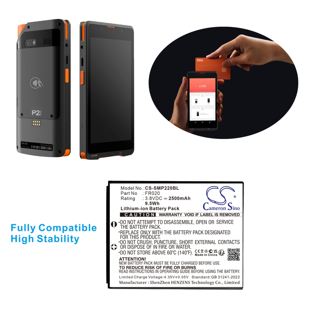 Batterij Vervangt FR020
