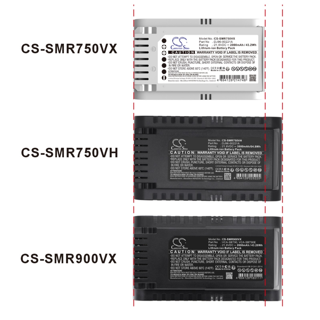 Batterij compatibel met Samsung CS-SMR750VX