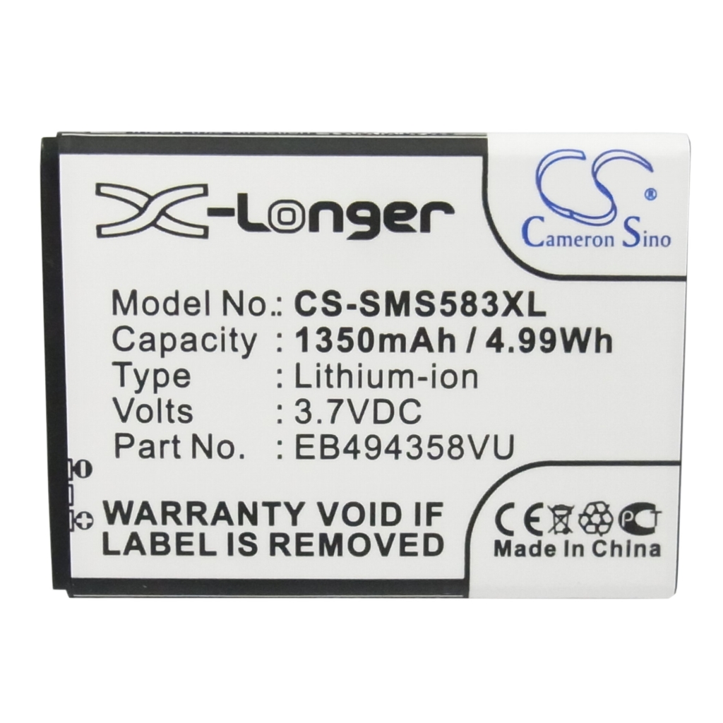 Compatibele batterijvervanging voor Samsung EB494358VU