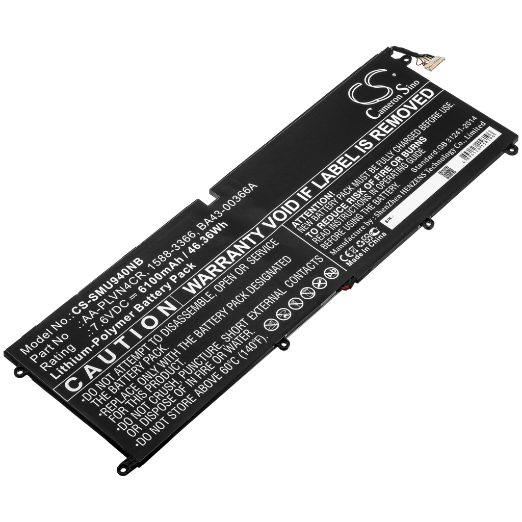 Notebook batterij Samsung CS-SMU940NB