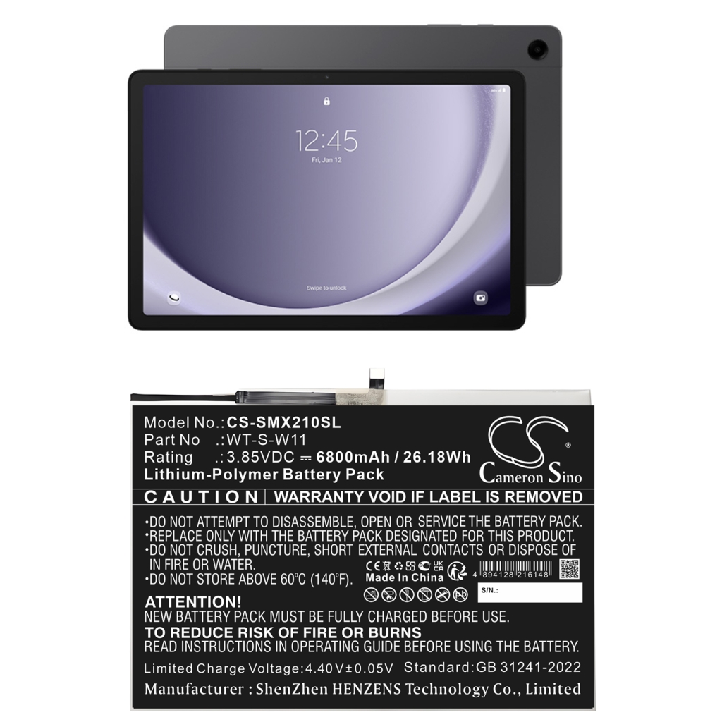 Batterijen Tablet batterijen CS-SMX210SL