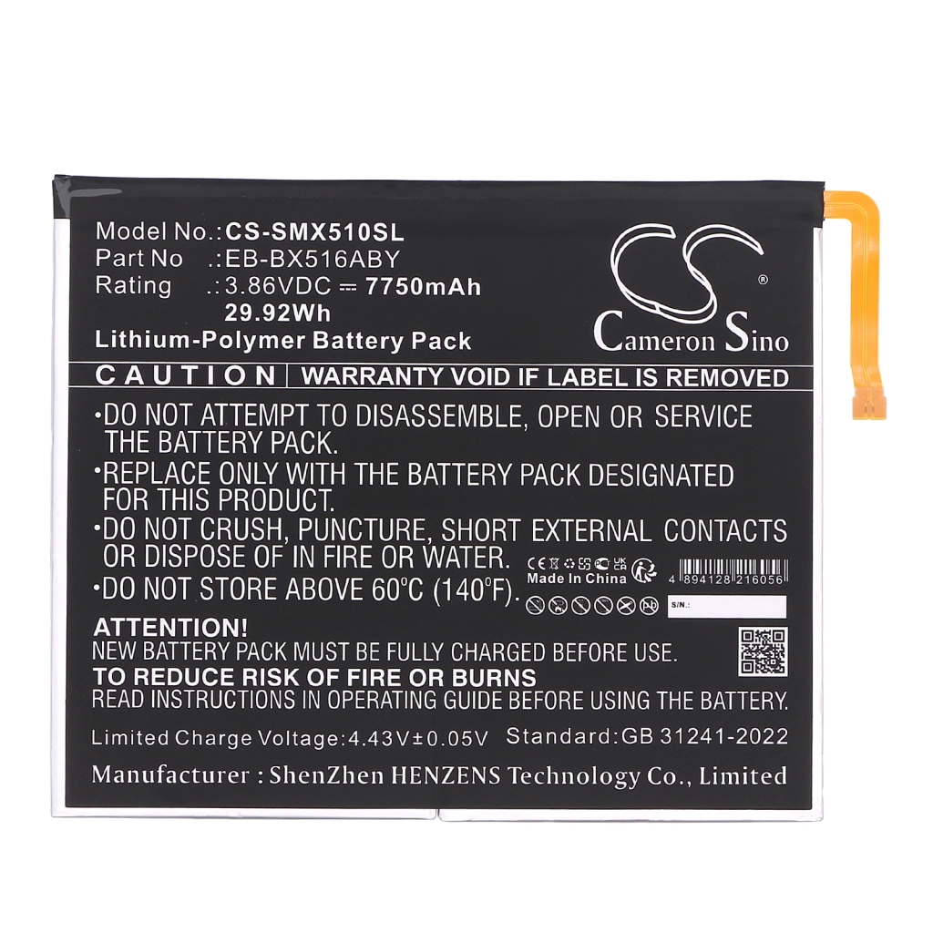 Batterijen Tablet batterijen CS-SMX510SL
